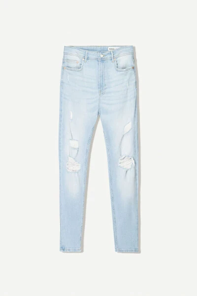 Distressed super skinny fit jean - BERSHKA