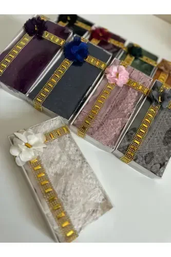 Distribution Dowry Bundle Special Day Gift Mother's Day Special Prayer Headscarf in Stylish Box-CREAM - AGH DEĞERLI HEDIYELER (1)