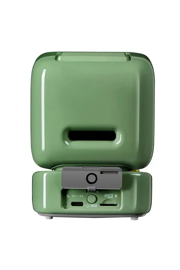 Ditoo-mic Green Karaoke Microphone with Adaptive Pixel Screen Bluetooth Speaker - 4