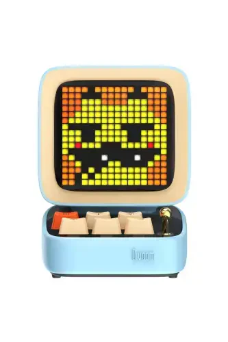 Ditoo-mic Moviy Karaoke Mikrofonli moslashuvchan pikselli ekranli Bluetooth karnay-Moviy - 3