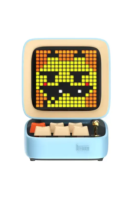 Ditoo-mic Moviy Karaoke Mikrofonli moslashuvchan pikselli ekranli Bluetooth karnay-Moviy - 3