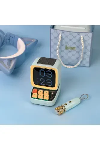 Ditoo-mic Moviy Karaoke Mikrofonli moslashuvchan pikselli ekranli Bluetooth karnay-Moviy - 7