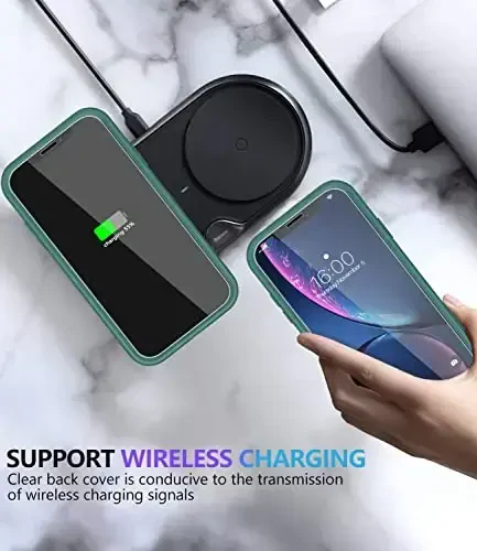 Diverbox для iPhone XR Чехол [Защитное стекло] [Ударопрочный] [Защита от падений] Чехол для Apple iPhone XR (бирюзовый) - 7