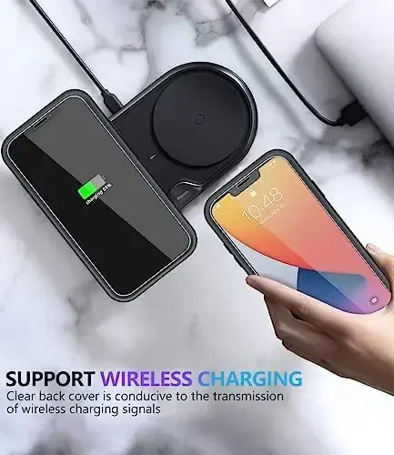 Diverbox for iPhone 11 Case [Shockproof] [Dropproof] [Tempered Glass Screen Protector],Heavy Duty Protection Phone Case Cover for Apple iPhone 11 (Black-2in1) - 6