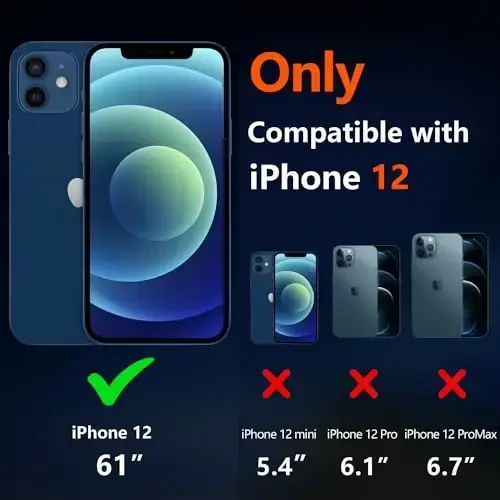 Diverbox for iPhone 12 case, iPhone 12 Magnetic case [with Screen Protector and Camera Lens Protector ] 2 Pack [15 FT Military Grade Drop Protection] Heavy Duty Shockproof Phone Case (Teal) - 2