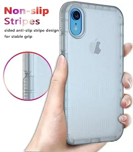 Diverbox for iPhone XR Case [Tempered Glass Screen Protector] [Shockproof] [Dropproof] Heavy Duty Protection Phone Case Cover for Apple iPhone XR Clear - 5