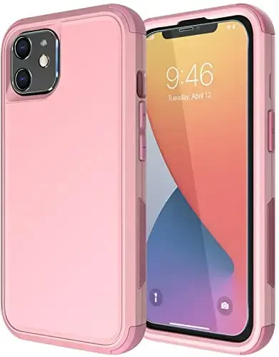 Diverbox iPhone 11 uchun g'ilof [Zarbadan himoya] [Tushishdan himoya] [ закаленное стекло ekran himoyachisi], Apple iPhone 11 uchun og'ir himoya telefon qopqog'i (Pushti-3in1) - 1