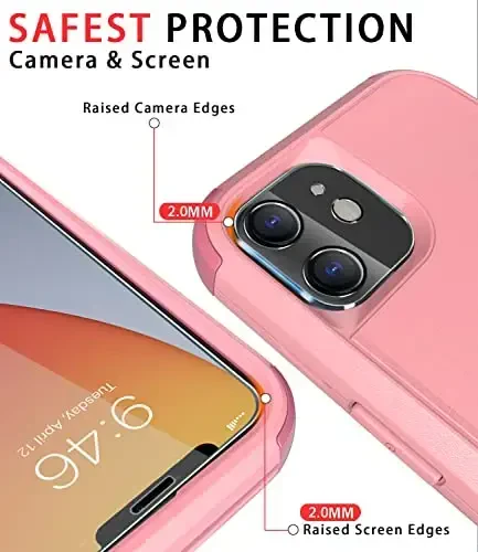 Diverbox iPhone 11 uchun g'ilof [Zarbadan himoya] [Tushishdan himoya] [ закаленное стекло ekran himoyachisi], Apple iPhone 11 uchun og'ir himoya telefon qopqog'i (Pushti-3in1) - 3