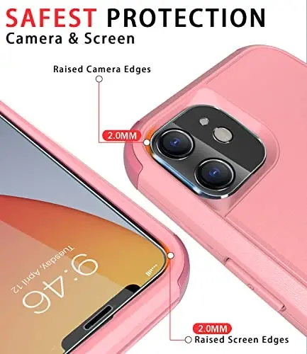Diverbox iPhone 11 uchun g'ilof [Zarbadan himoya] [Tushishdan himoya] [ закаленное стекло ekran himoyachisi], Apple iPhone 11 uchun og'ir himoya telefon qopqog'i (Pushti-3in1) - 3