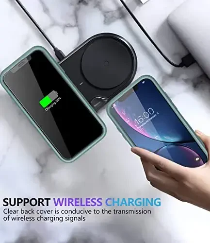 Diverbox iPhone Xr uchun g'ilof [zarbga chidamli] [tushishga chidamli] [chang o'tkazmaydigan], Apple iPhone XR uchun og'ir himoya telefon g'ilofi (qarag'ay yashil) - 7