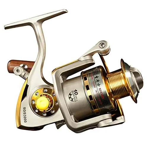 Diwa Spinning Fishing Reels for Saltwater Freshwater 1000 2000 3000 4000 5000 6000 Series Fishing Spool Left/Right Interchangeable Trout Carp Spinning Reel Light and Smooth - 3