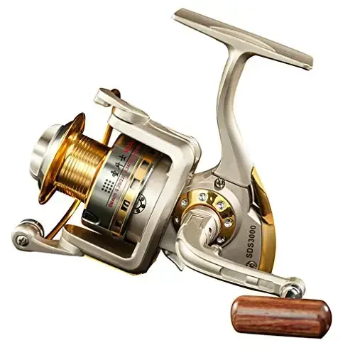 Diwa Spinning Fishing Reels for Saltwater Freshwater 1000 2000 3000 4000 5000 6000 Series Fishing Spool Left/Right Interchangeable Trout Carp Spinning Reel Light and Smooth 