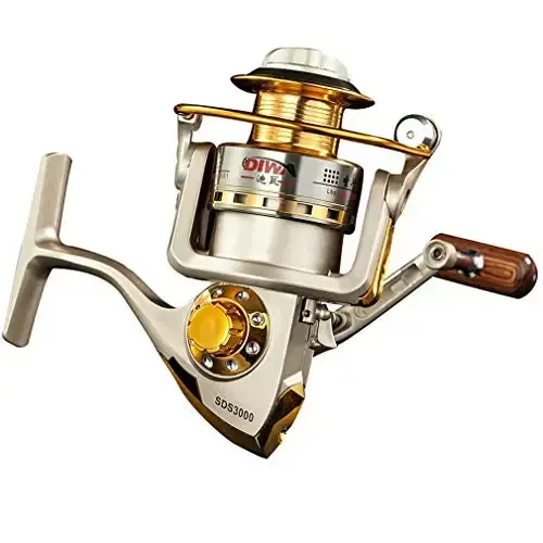 Diwa Spinning Fishing Reels for Saltwater Freshwater 1000 2000 3000 4000 5000 6000 Series Fishing Spool Left/Right Interchangeable Trout Carp Spinning Reel Light and Smooth - DIWA (1)