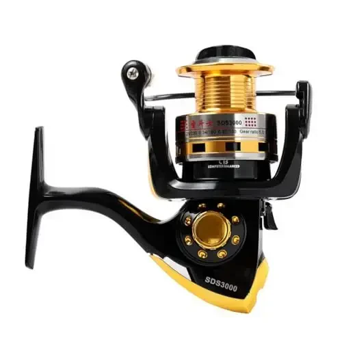 Diwa Spinning Fishing Reels for Saltwater Freshwater 1000 2000 3000 4000 5000 6000 Series Fishing Spool Left/Right Interchangeable Trout Carp Spinning Reel Light and Smooth - 3