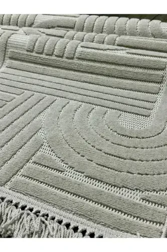 DİZAYN 1090 GRİ Yumuşak Dokulu Halı Kilim Salon Mutfak Koridor Kesme Yolluk Dokuma Makine Halısı-gri - 1