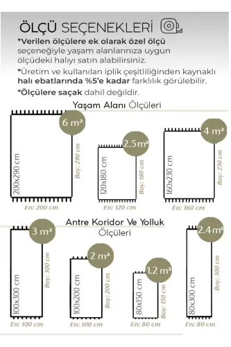 DİZAYN 1090 KREM Yumshoq Dokulu Gilam Gilam Salon Oshxona Koridor Kesma Yo'lak To'quv Mashina Gilami-KREM - 7