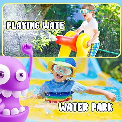 Dizywiee Kids Swim Goggles, 2-Pack Frameless Swimming Goggles for Kids, Child, Boys or Girls From 5-14, Wide View Pool Goggle - 6