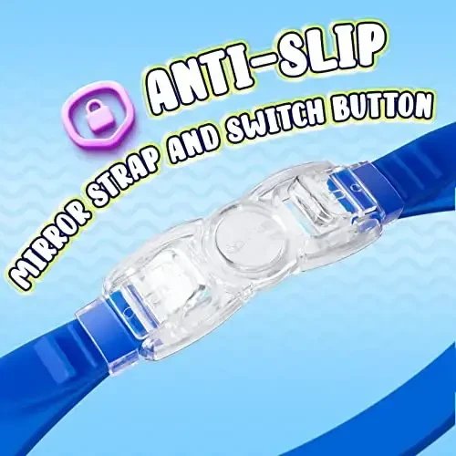 Dizywiee Kids suzish ko'zoynaklari, 2 dona bolalar uchun ramkasiz suzish ko'zoynaklari, bolalar, o'g'il bolalar yoki qizlar uchun 5-14 yoshgacha, keng ko'rinishli hovuz ko'zoynagi - 4