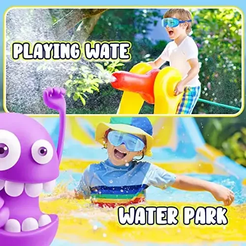 Dizywiee Kids Swim Goggles, 2-Pack Frameless Swimming Goggles for Kids, Child, Boys or Girls From 5-14, Wide View Pool Goggle - 6