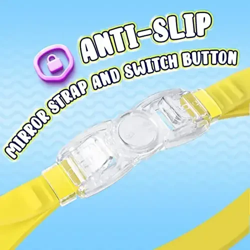 Dizywiee Kids Swim Goggles, 2-Pack Frameless Swimming Goggles for Kids, Child, Boys or Girls From 5-14, Wide View Pool Goggle - 4