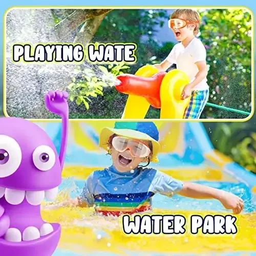 Dizywiee Kids Swim Goggles, 2-paket ramkasiz su ko'zoynaklari bolalar, qizlar yoki o'g'il bolalar uchun 5-14 yoshgacha, keng ko'rinishli basseyn ko'zoynagi - 7