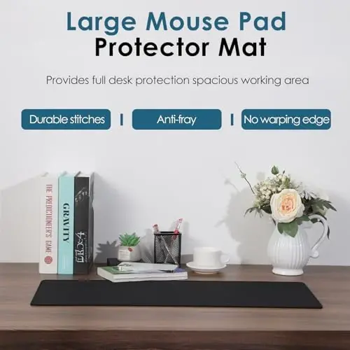 Dizzy Balloon Large Extended Mouse Pad with Durable Stitched Edges, 27.56