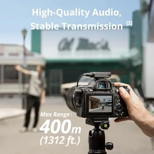 DJI Mic Mini Combo + Silicone Case + Colorful Wind Muff + Selfie Light | Wireless Microphone for iPhone/Camera/Android, Ultralight, Detail-Rich Audio, 48h Use, Noise Cancelling, Streaming, Vlog - 6