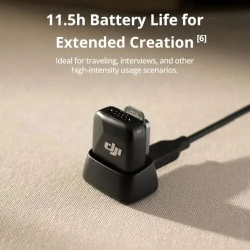 DJI Mic Mini Mobile Combo + Selfie Stick + Mic Holder + Fill Light | Mobile Microphone, Outdoor Use, Vlog Kit - 6