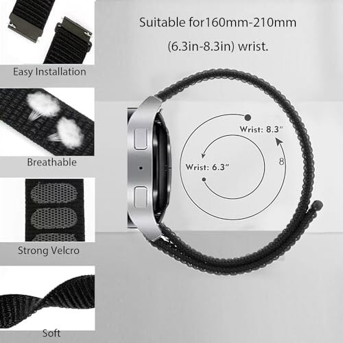 DKGKO 10 Packs Nylon Band Compatible with 16mm 18mm 19mm 20mm 22mm Watch Bands Quick Release Replacement Wristband for Women Men, Adjustable Sport Stretchy Braided Solo Loop Strap - 3