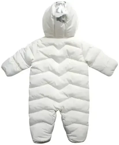 DKNY Baby Girls' Snowsuit - Fleece Lined Hooded Winter Pram - Outerwear Snow Coat for Toddlers & Babies (Infant Sizes: 0-24M) - 3