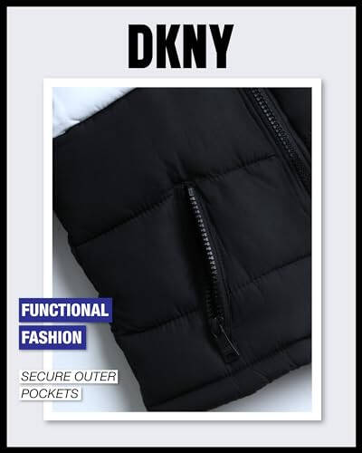 DKNY Bebek Erkek Kışlık Mont - Kapitone Polar İç Astarlı Parka Mont - Bebekler ve Yeni Yürümeye Başlayan Çocuklar İçin Ağırlıklı Kışlık Mont (12A-4T) - 4