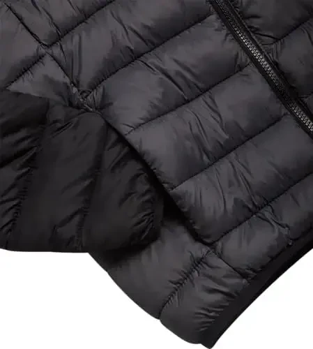 DKNY Boys Jacket – Oʻrta ogʻirlikdagi izolyatsiyalangan tikilgan ustki kiyim Parka Puffer Palto – Suvga chidamli oʻgʻil bolalar qishki kapushonli kurtkasi (8-20) - 3