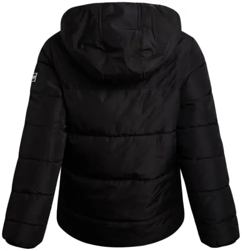 DKNY Boys' Puffer Jacket - Zip Up Hooded Reversible Puffer to Plaid Sherpa Qishki Kurtkasi - Tashqi Kiyim Kurtkalari O'g'il Bolalar Uchun (8-20) - 7