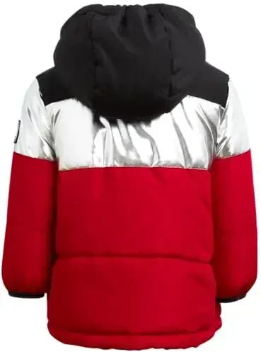 DKNY Baby Boys' Winter Jacket - Quilted Fleece Lined Puffer Parka Coat - Heavyweight Winter Coat for Infants (Sizes: 12M-24M) - 6