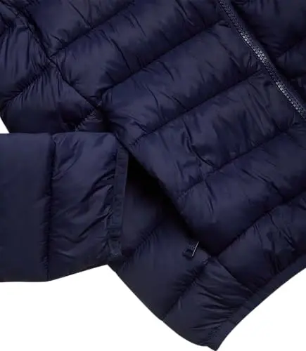 DKNY Boys Puffer Jacket - Midweight Insulated Wind Water Resistant Hooded Puffer Winter Coat - Quilted Winter Jacket for Boys - 3