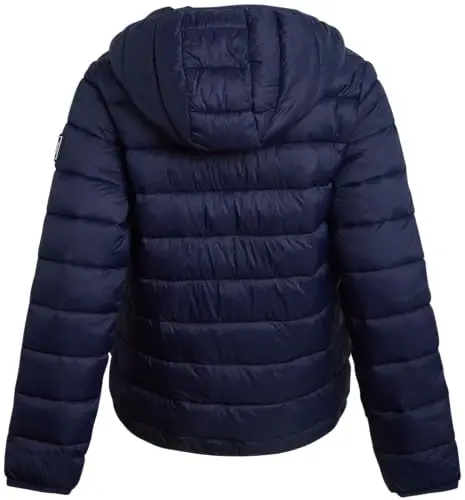 DKNY Boys Puffer Jacket - Midweight Insulated Wind Water Resistant Hooded Puffer Winter Coat - Quilted Winter Jacket for Boys - 4