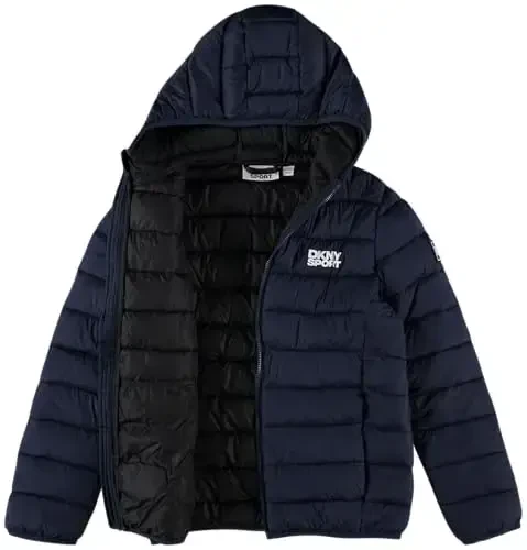DKNY Boys Jacket – Midweight Insulated Quilted Outerwear Parka Puffer Coat – Water Resistant Boys Winter Hooded Jacket (8-20) - 7