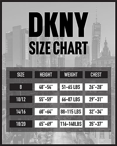 DKNY Erkek Çocuk Mont - Orta Kalınlıklı İzoleli Kapitone Dış Giyim Parka Puffer Mont - Suya Dayanıklı Erkek Çocuk Kışlık Kapüşonlu Mont (8-20) - 7