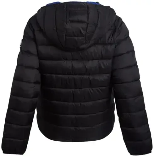 DKNY Boys Puffer Jacket - Midweight Insulated Wind Water Resistant Hooded Puffer Winter Coat - Quilted Winter Jacket for Boys - 4