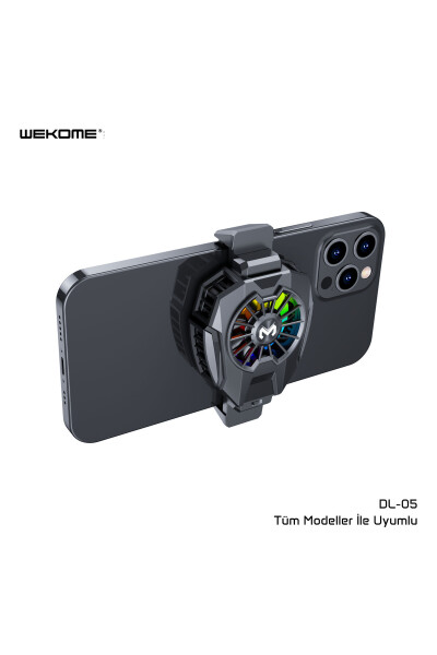 DL-05 Turbo RGB Подсветка iPhone Samsung Совместимый Индикатор Тепла Мобильный Телефон Радиатор Вентилятор - 4
