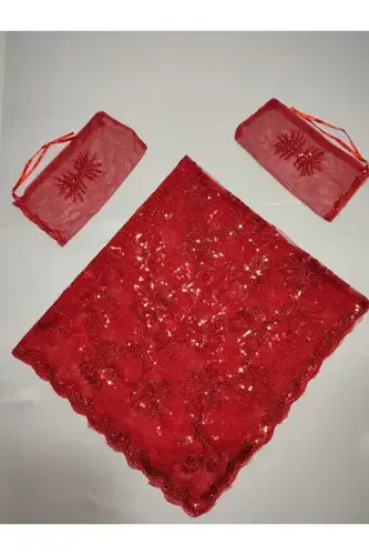 Для Хны Ночи Блестящая Невеста И Тканевый Жених Для Хны Покрытие И Перчатки С Покрытием Для Хны Специальный Набор Фаты-Зеленый - 4