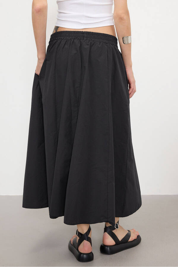 Длинная юбка с карманами на резинке E13751-L3 - 5