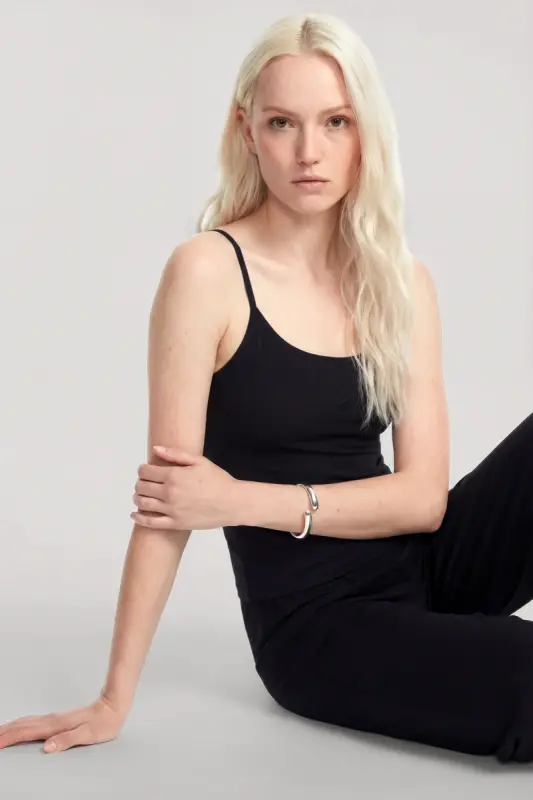 Длинное кимоно Angelino, комплект из 3 предметов, черный - 7