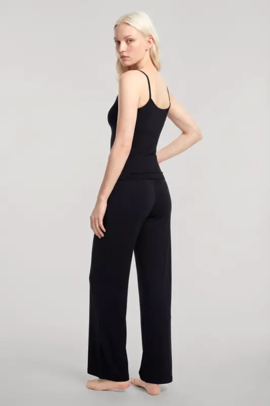 Длинное кимоно Angelino, комплект из 3 предметов, черный - 8