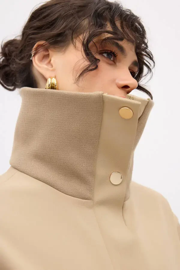 Длинное пальто с капюшоном. - 5