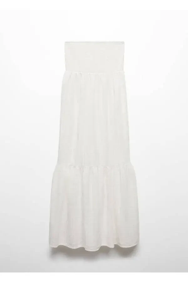 Длинное платье с люрексовой тканью - 3