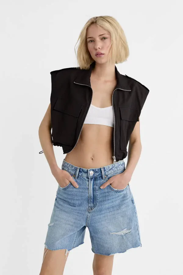 Длинные джинсовые шорты - 1