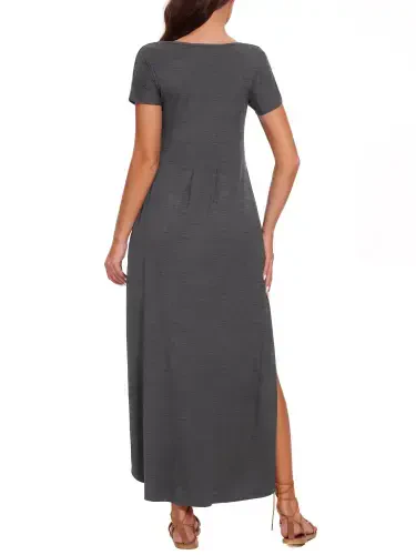 Длинные платья для беременных Smallshow, платья для кормления грудью. - 3