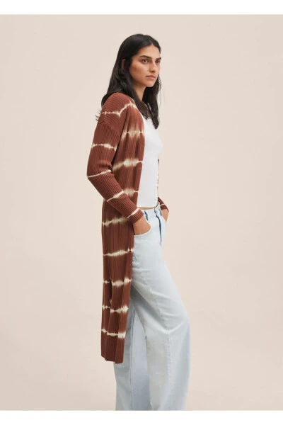 Длинный батик кардиган - 7