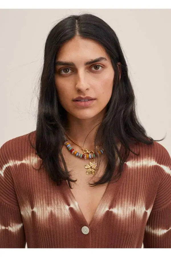 Длинный батик кардиган - 8